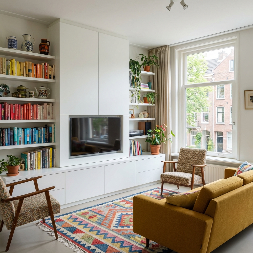 Televisiemeubel Televisieombouw Trespa HPL Wit