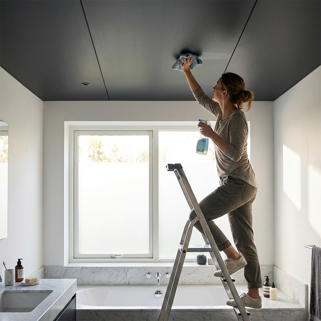 HPL plafond schoonmaken