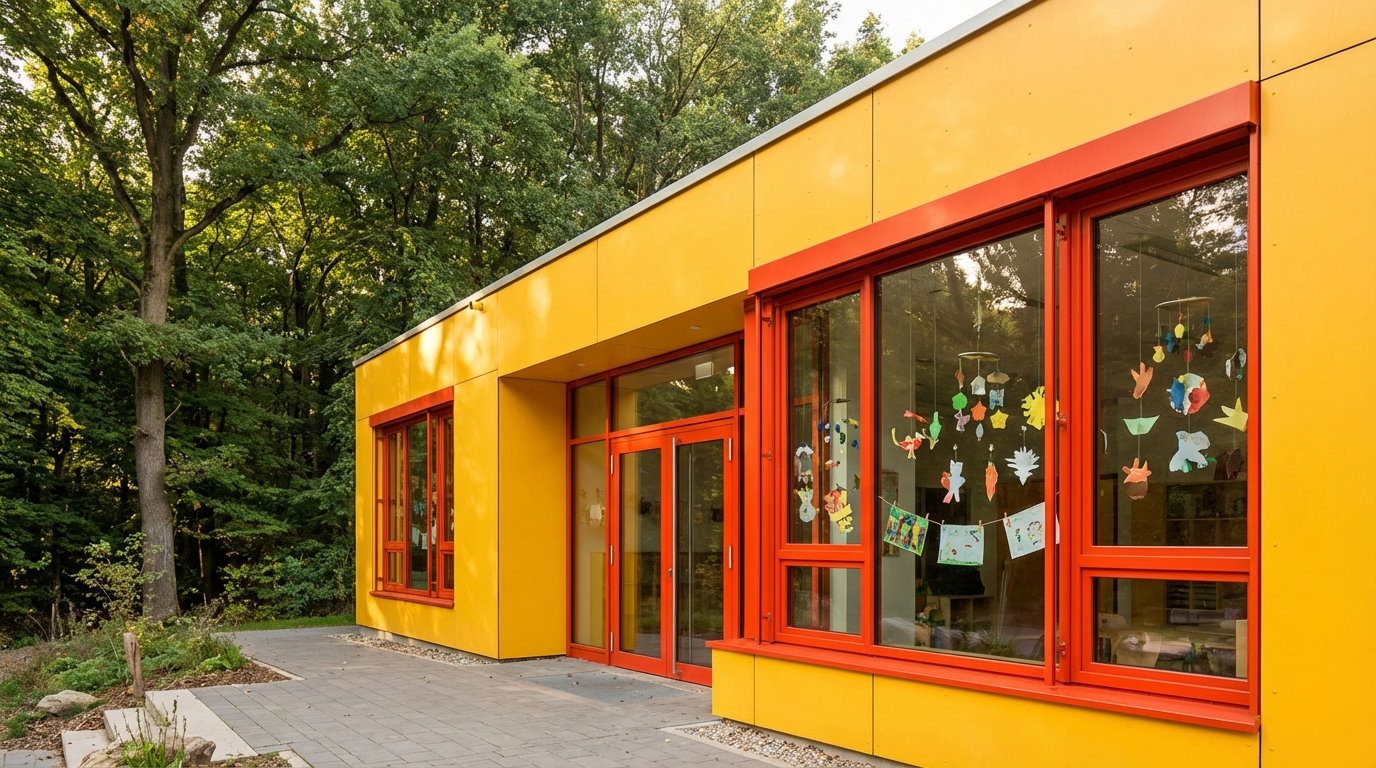 Trespa® gevelbekleding HPL kleur geel