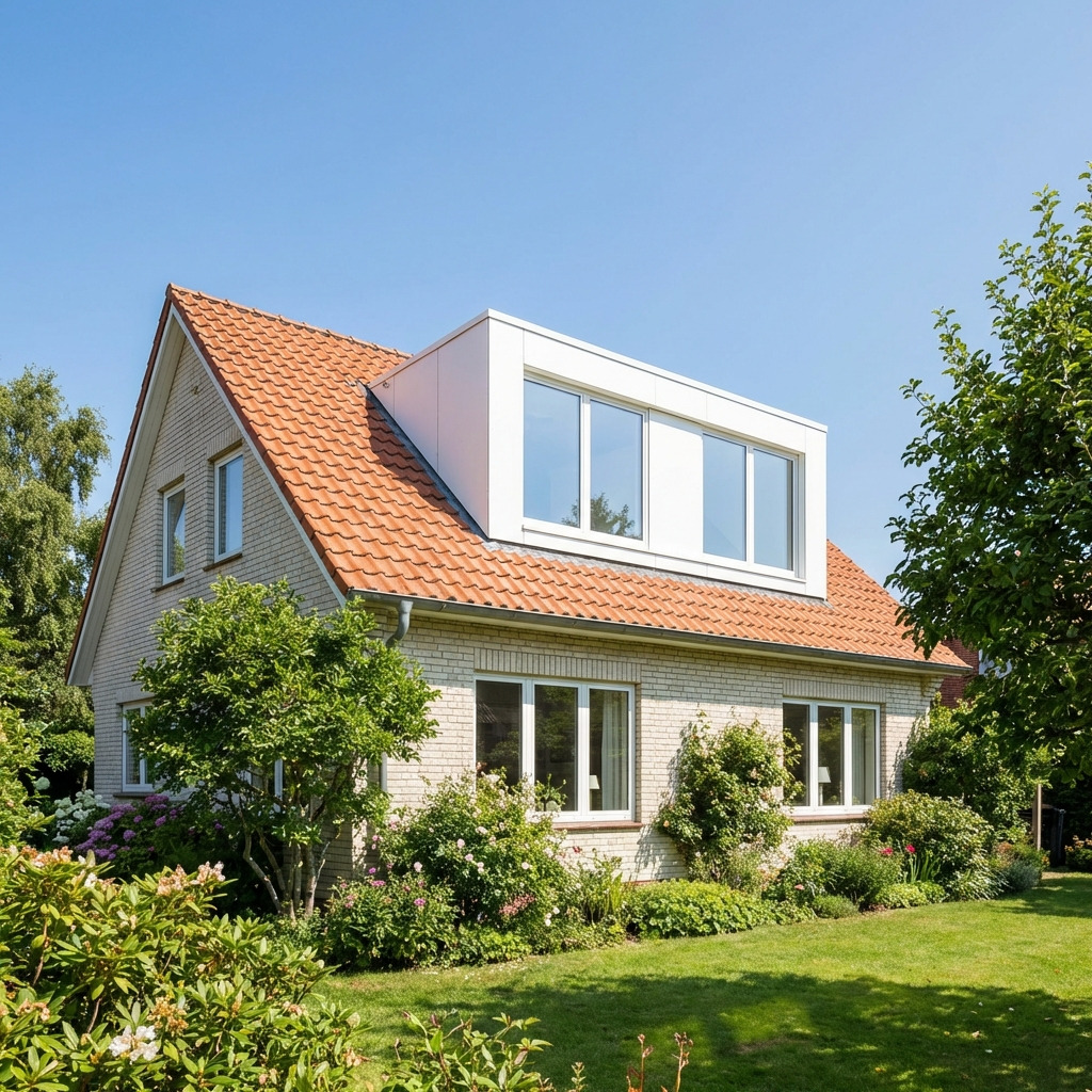 Landelijk dakkapel wit
