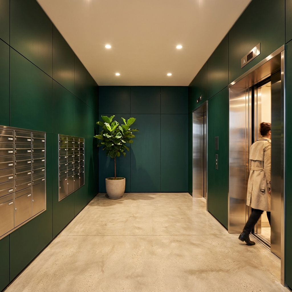 HPL wandbekleding Trespa groen