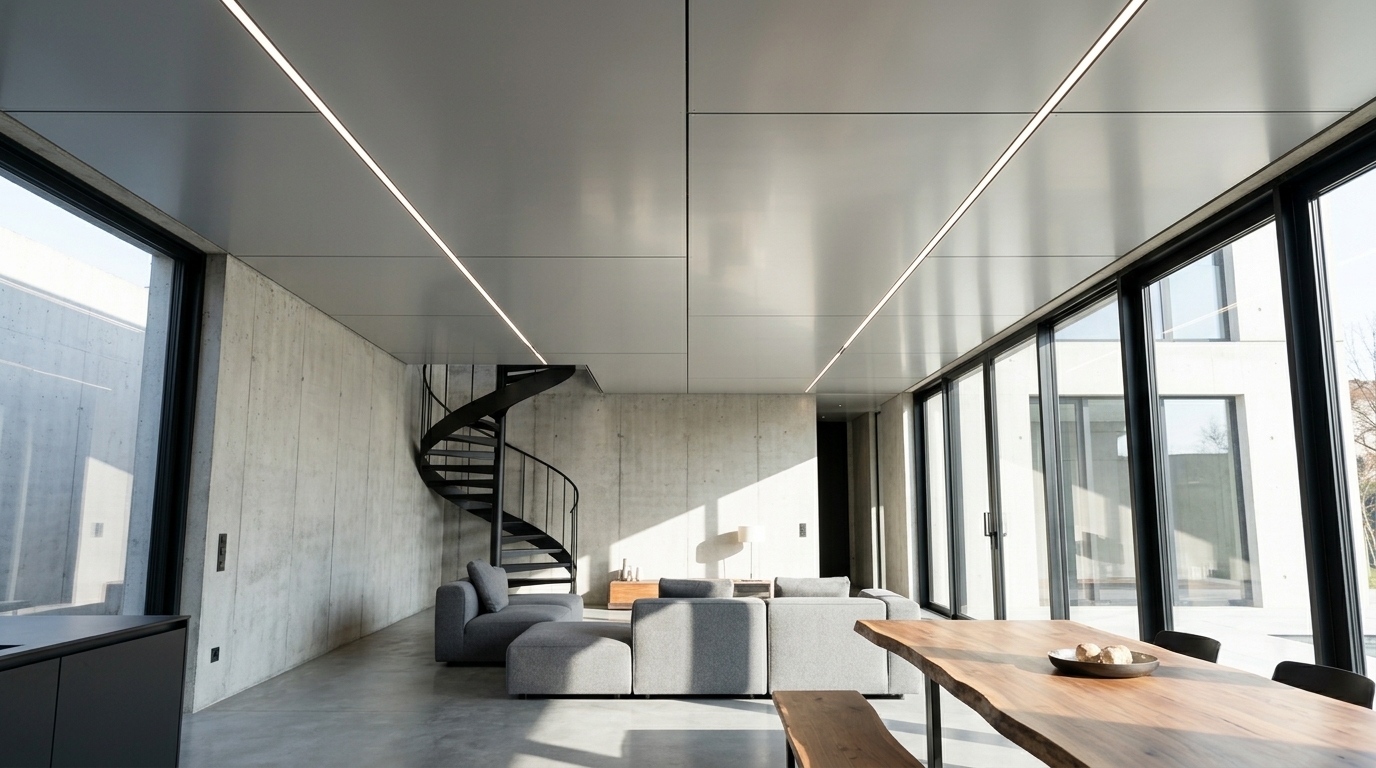5 ideeën voor Trespa in de woonkamer: plafond