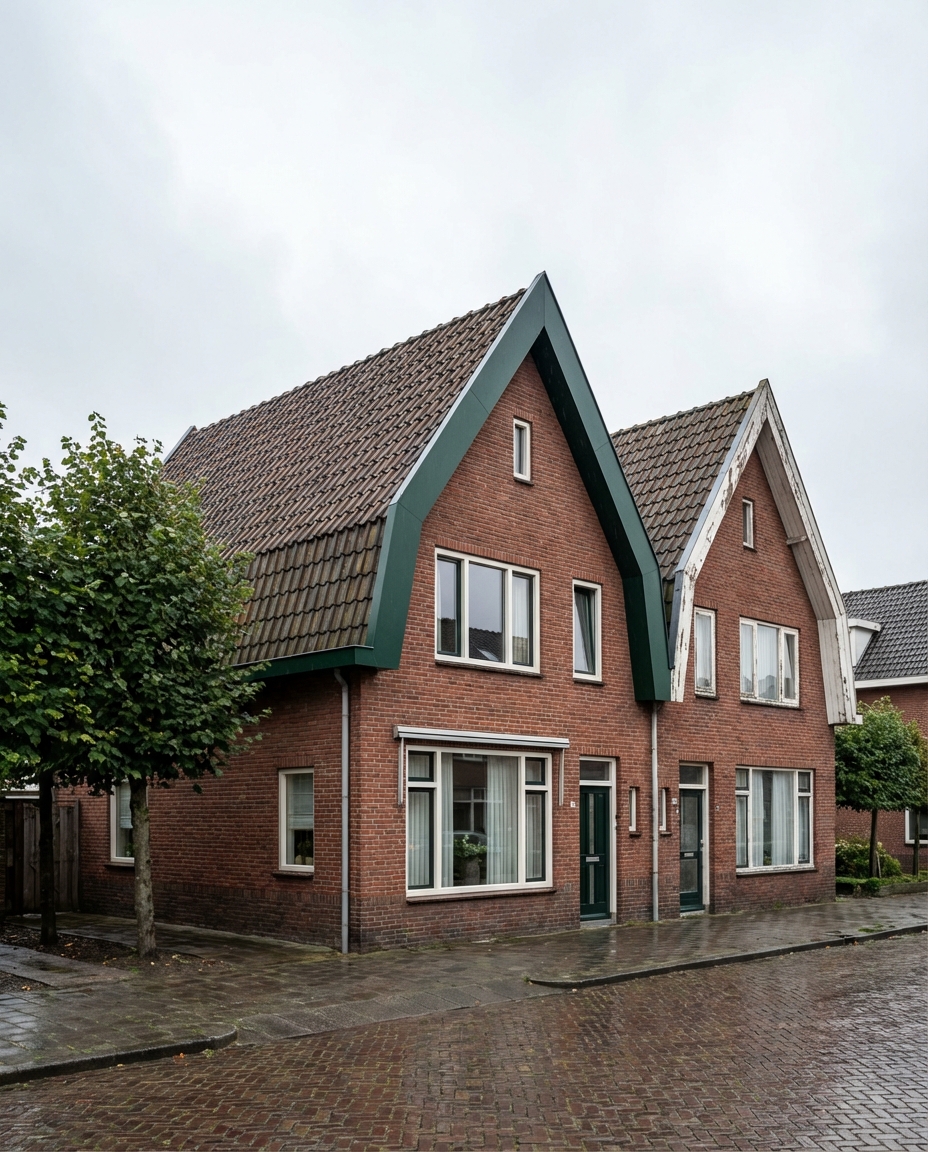 Kunststof windveren HPL Trespa® donkergroen