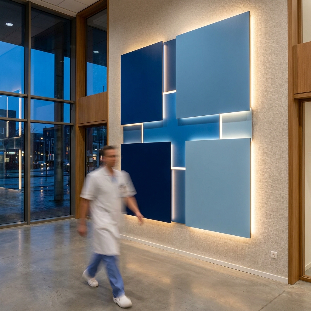 HPL wanddecoratie met verlichting