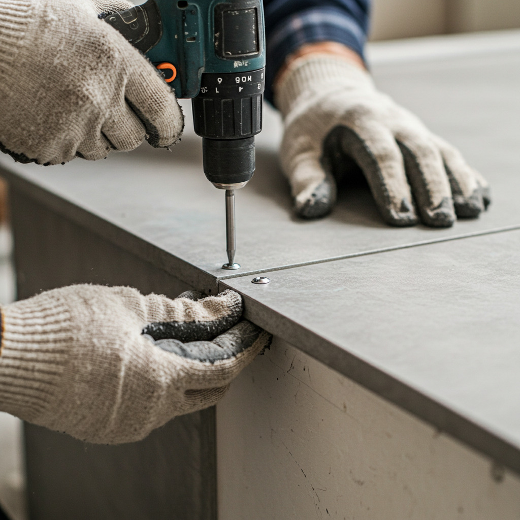 Laminaatplaat monteren