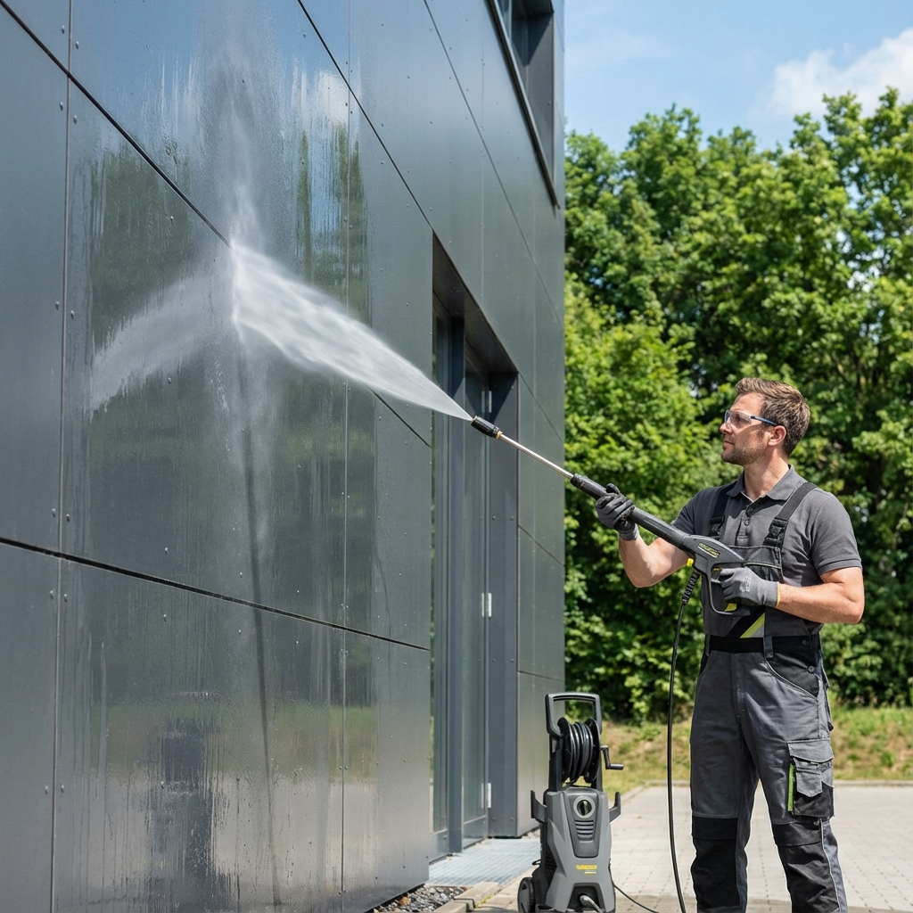 Trspa Schoonmaken Met Hogedrukreiniger