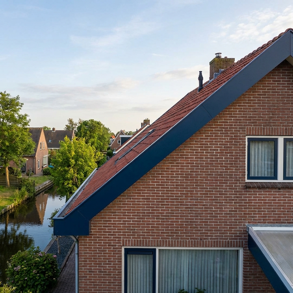 Kunststof dakveren HPL Trespa® donkerblauw