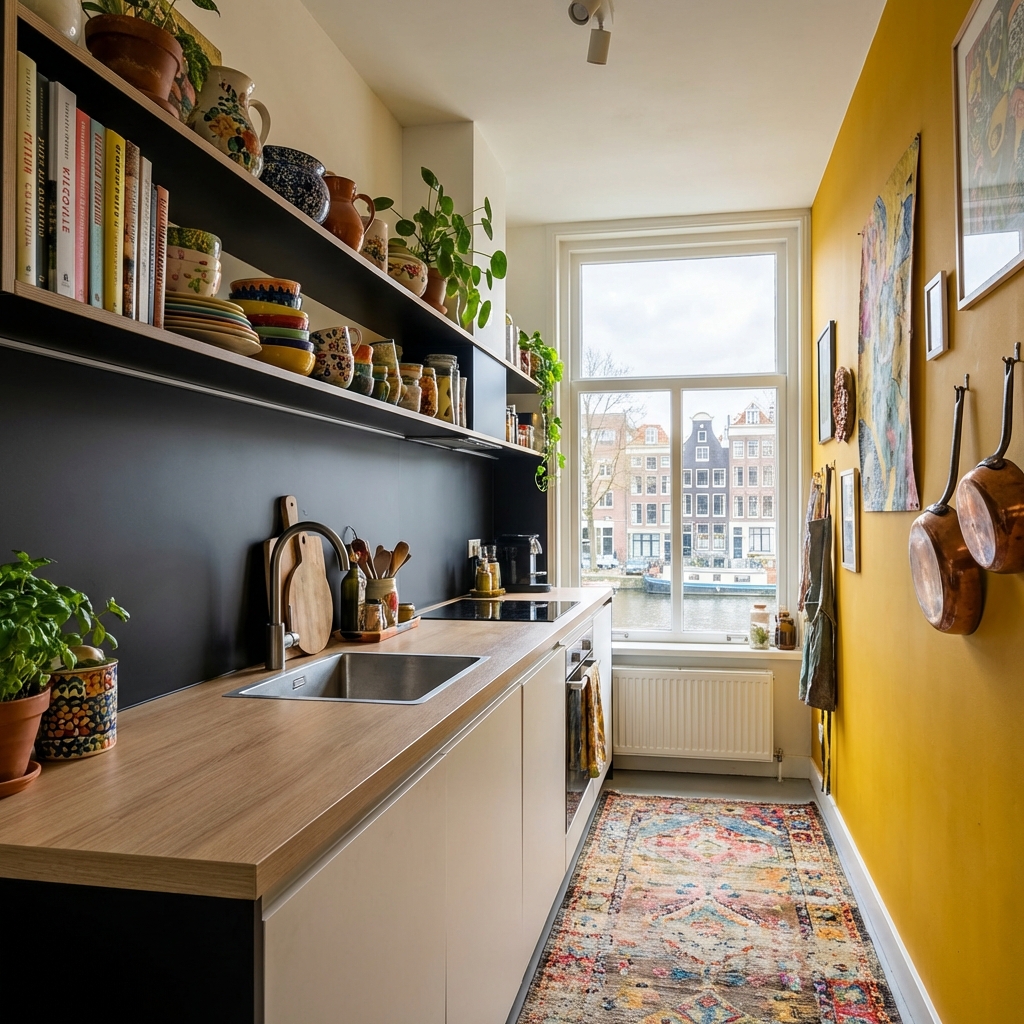 Spatwand Trespa keuken HPL zwart